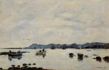 尤金 佈丹 Golfe-Juan, the Bay and the Mountains of Esterel